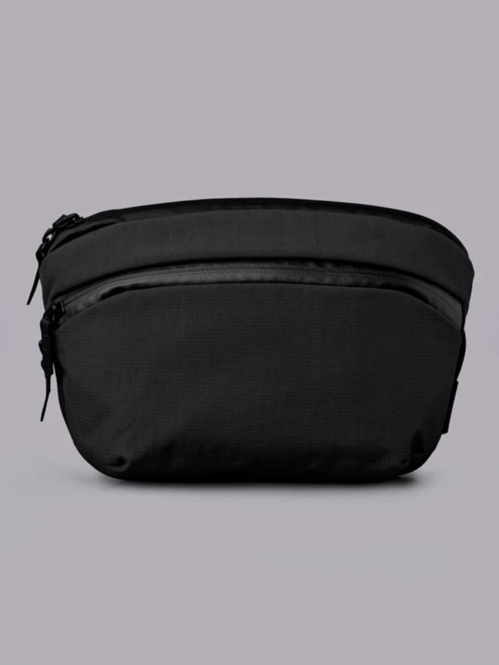 ALPAKA Flight Sling Black Axoflux 210D Ripstop Nylon Travel Crossbody Bag 2L